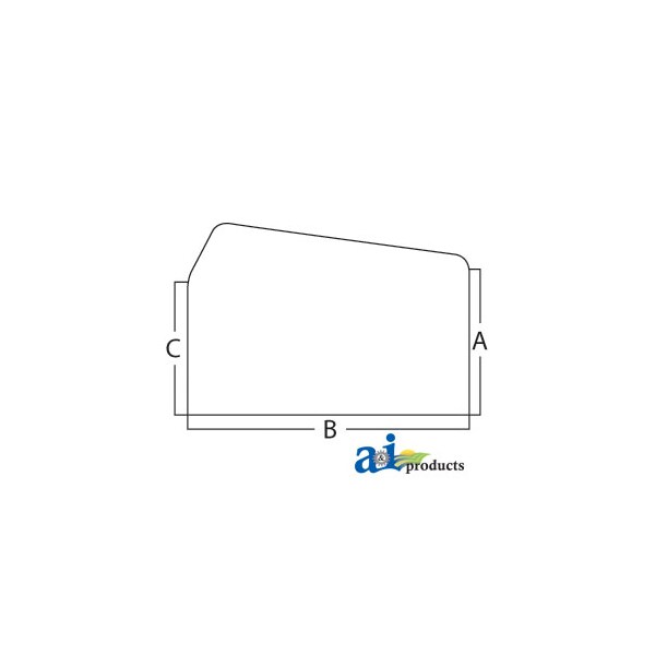 Glass, Rear, Upper - Sliding 37.5" x23.25" x2.25"